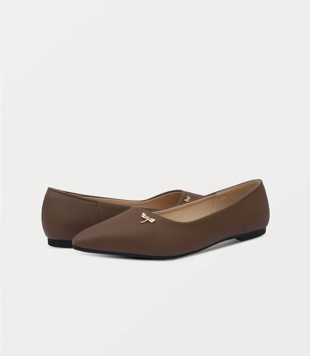 Women Ballerina-BROWN - Image 3