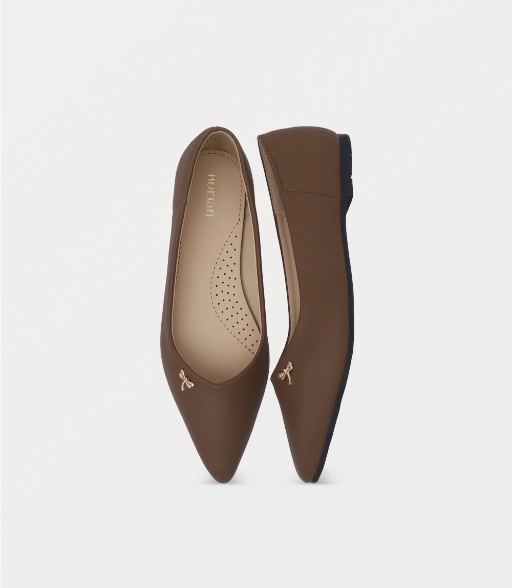 Women Ballerina-BROWN - Image 4