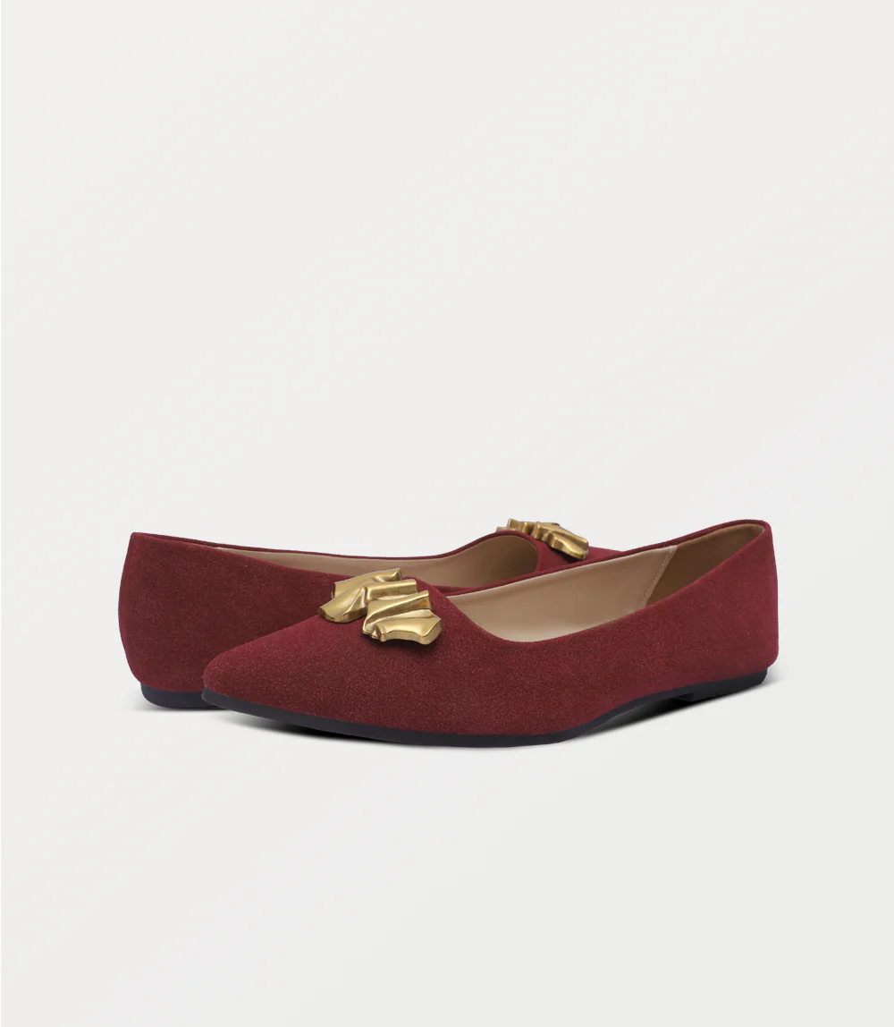 Women Ballerina-MAROON - Image 3