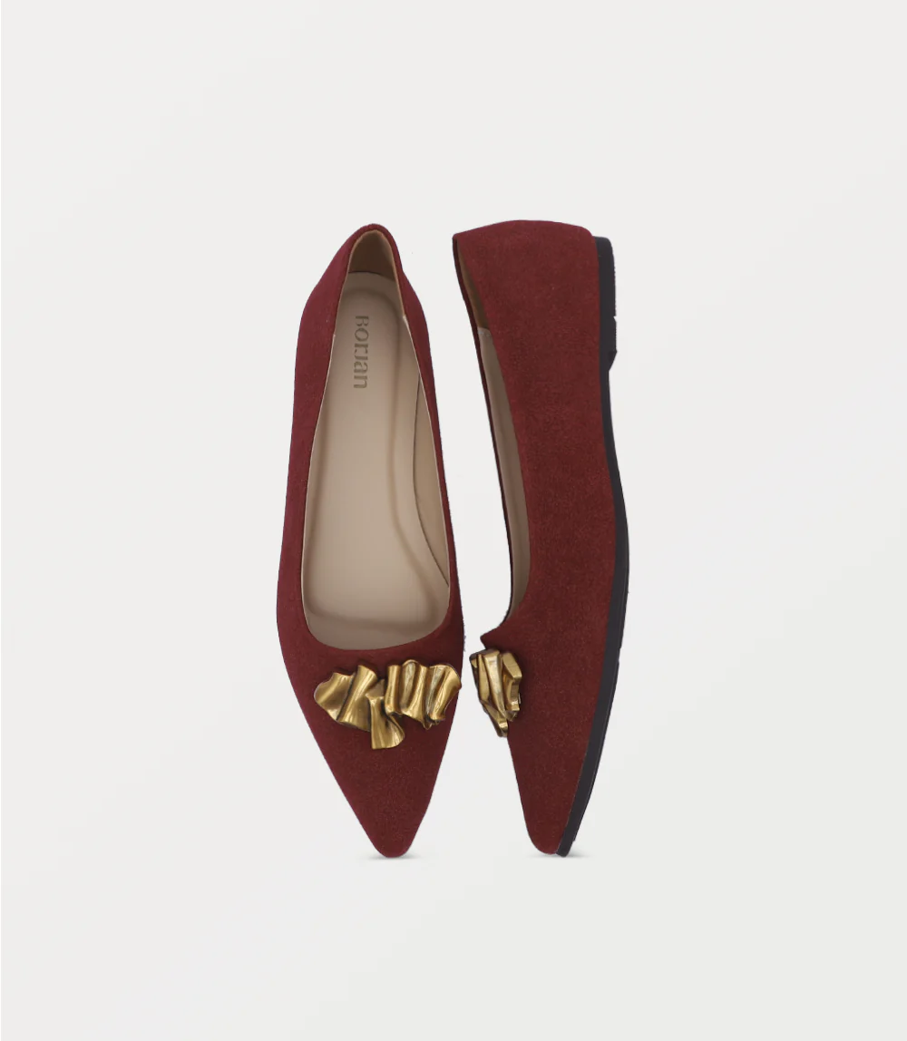 Women Ballerina-MAROON - Image 4