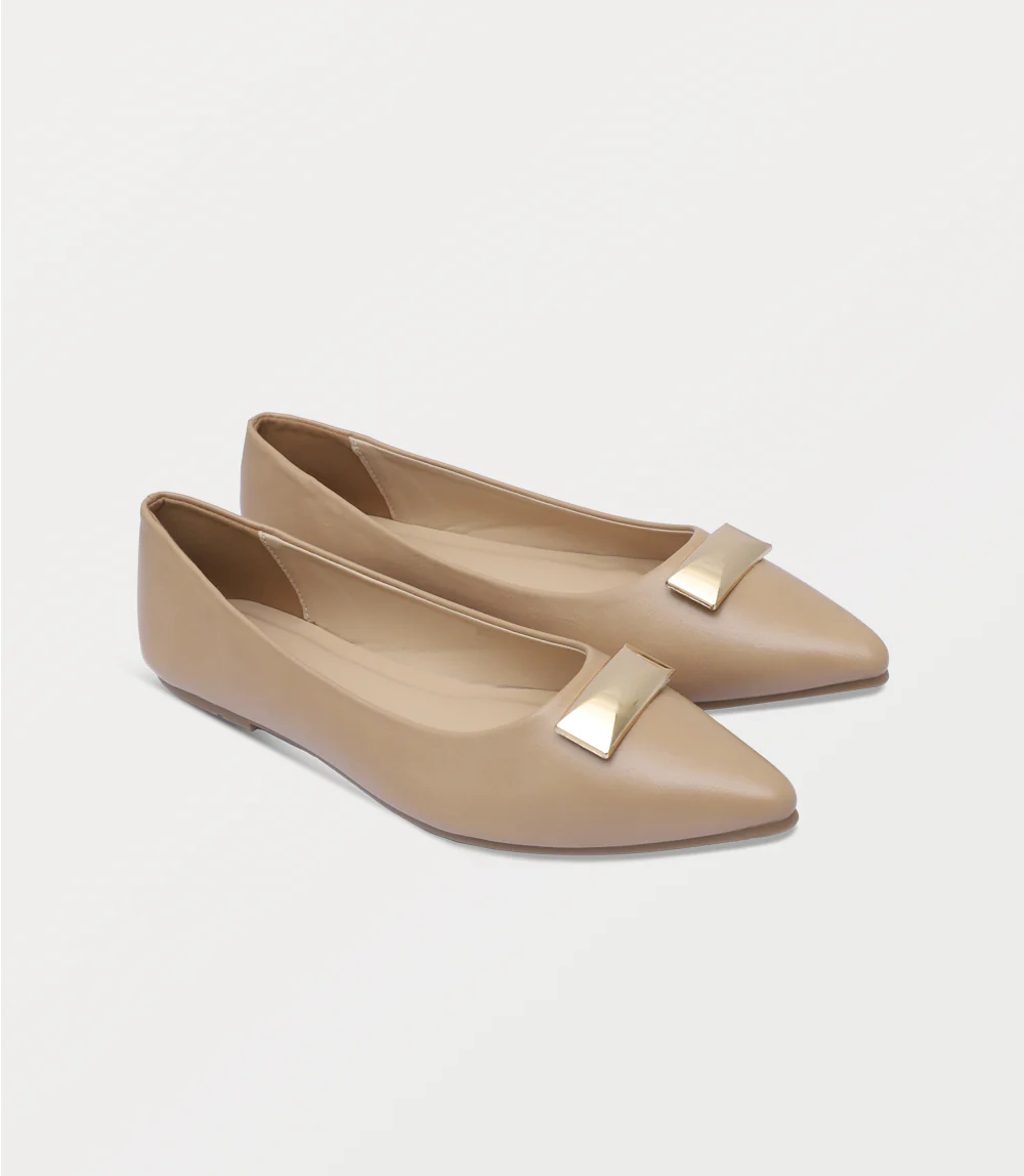 Women Ballerina-BEIGE - Image 2