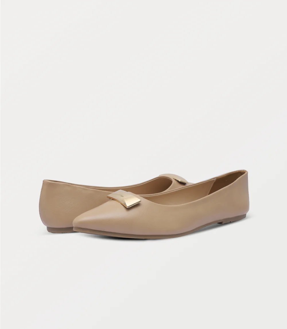 Women Ballerina-BEIGE - Image 3