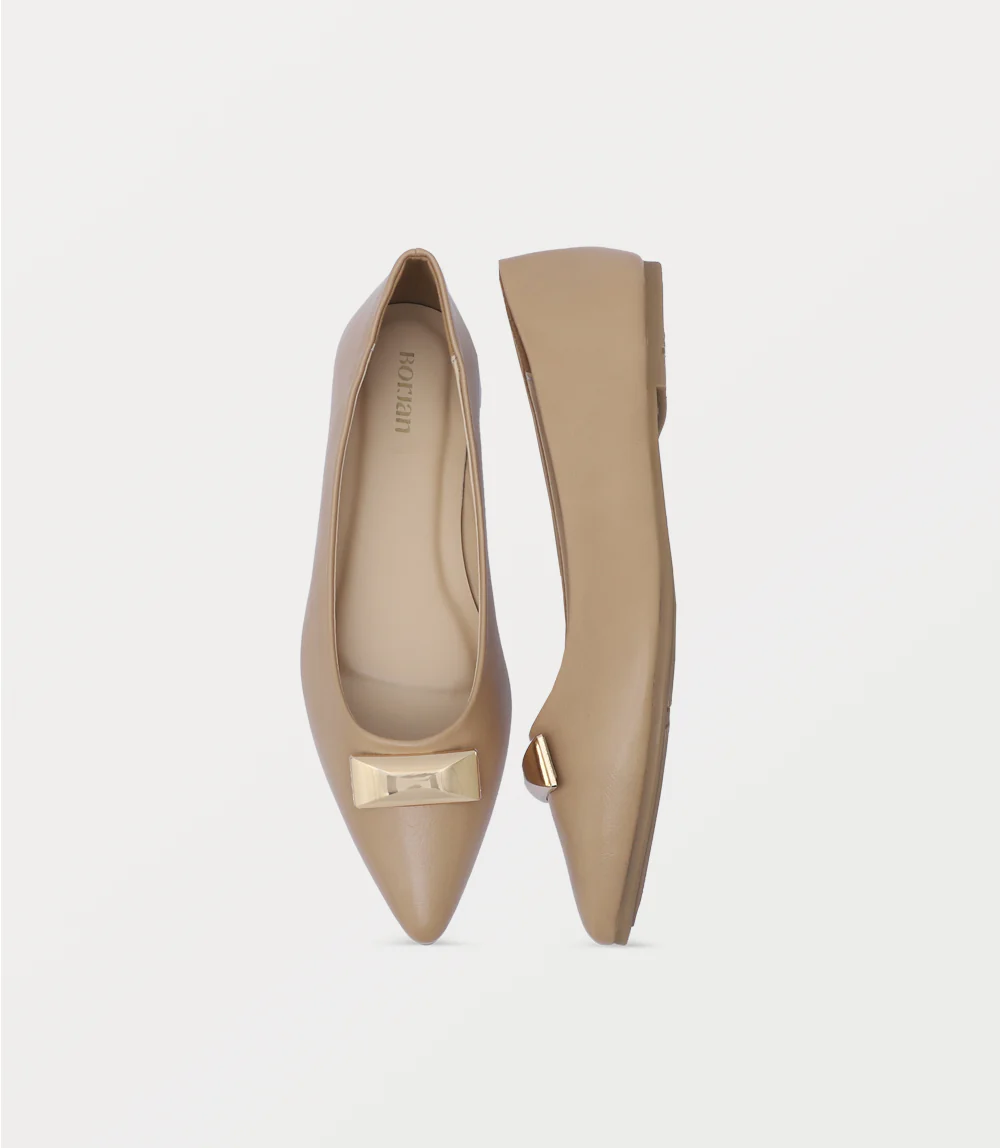 Women Ballerina-BEIGE - Image 4