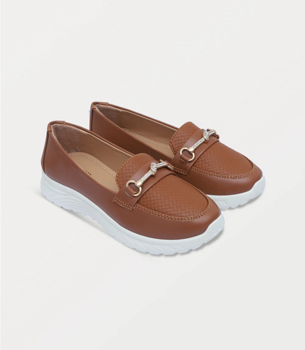 Women Moccasin-TAN - Image 2
