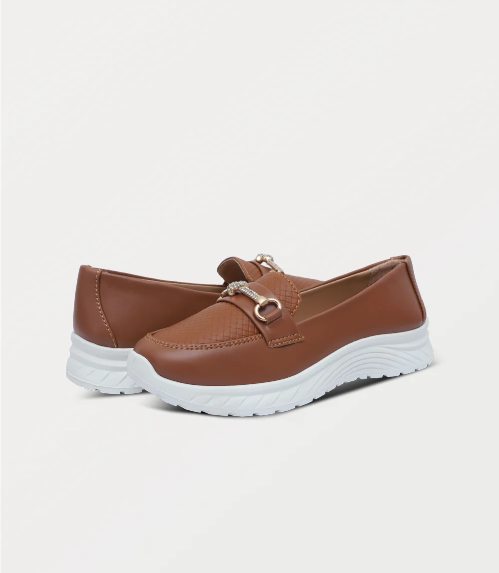 Women Moccasin-TAN - Image 3