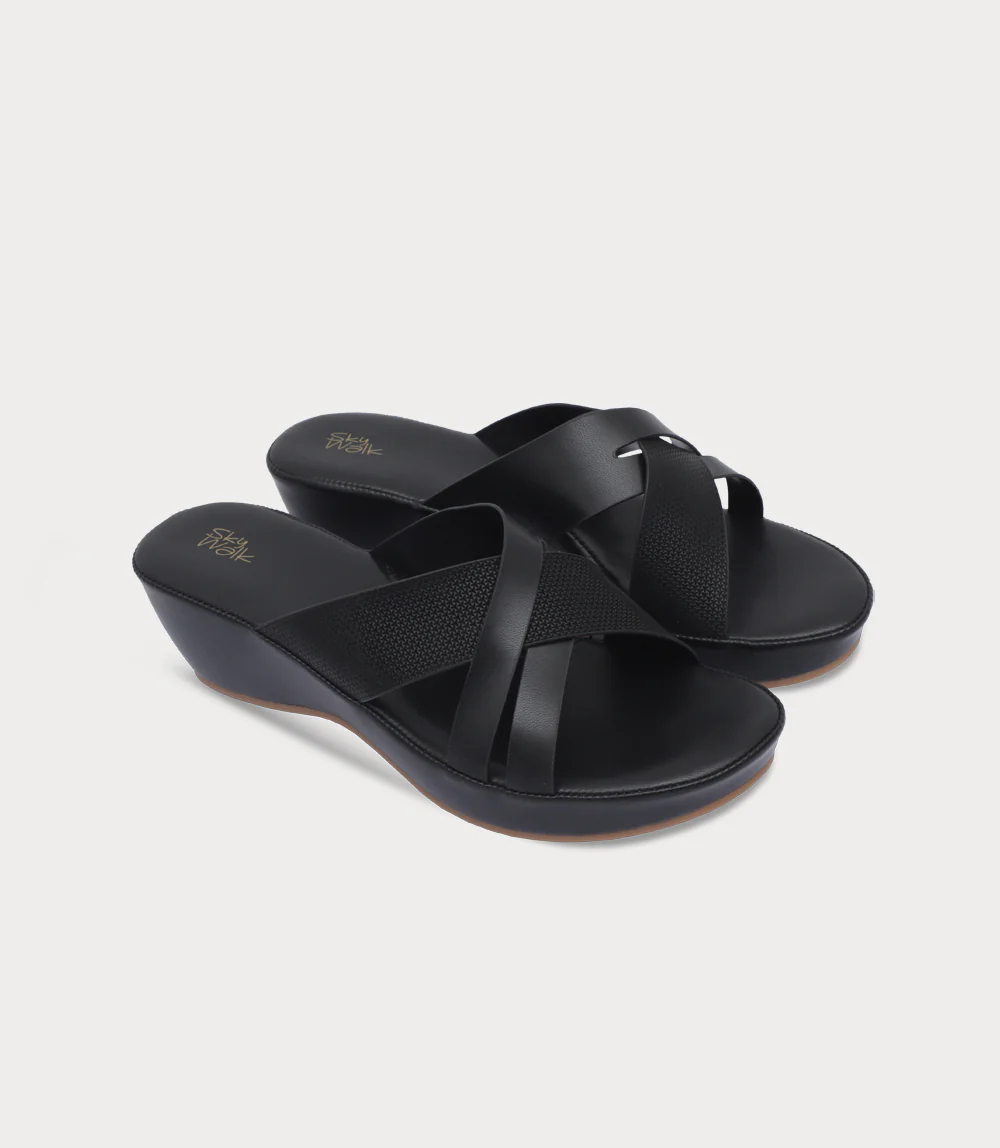 Women Comfort Slipper-BLACK - Image 2