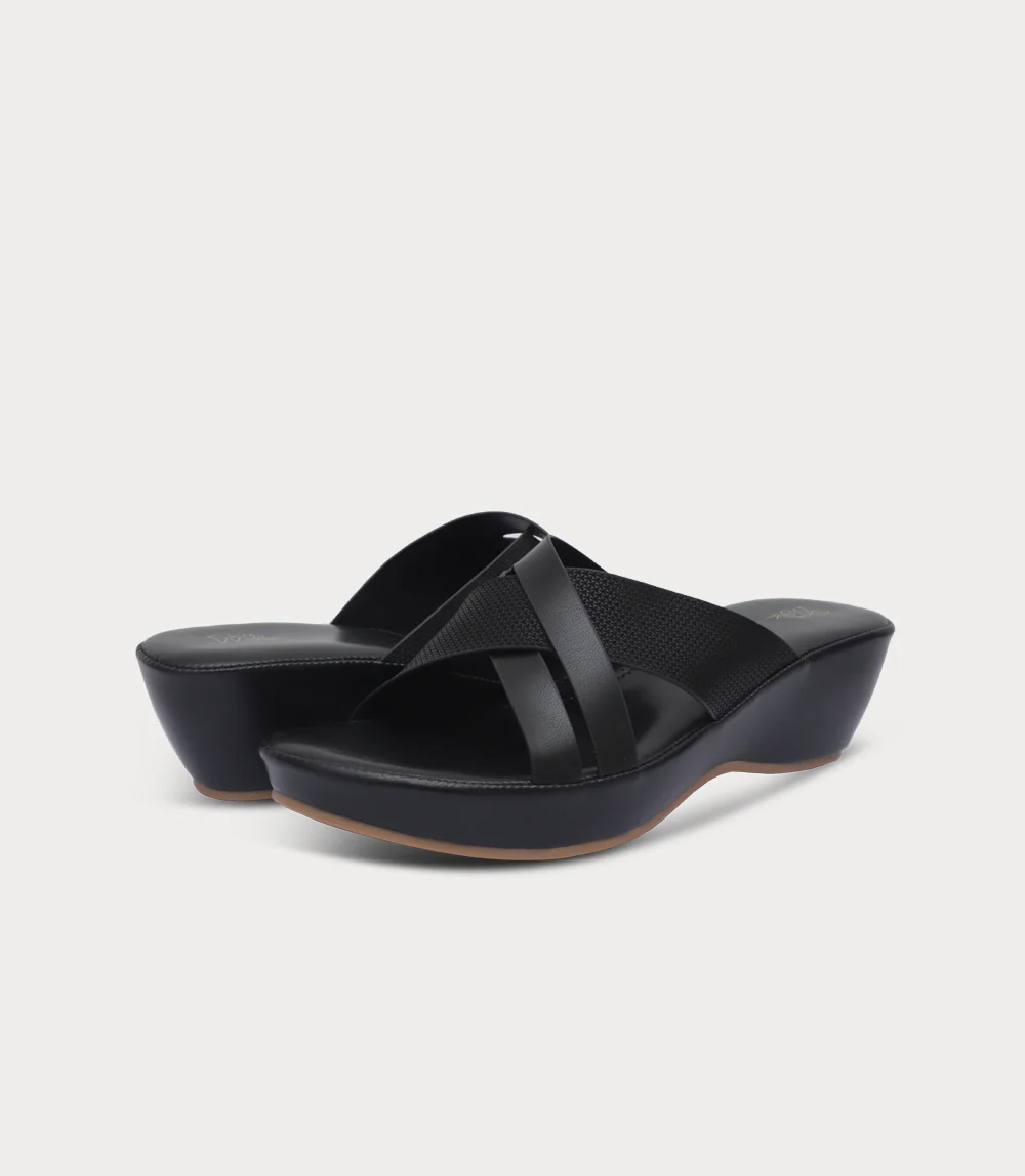 Women Comfort Slipper-BLACK - Image 3