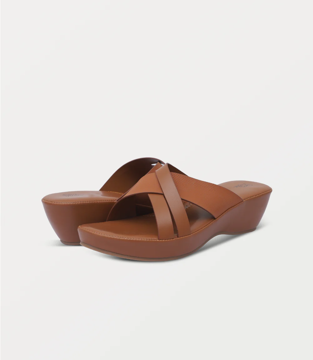 Women Comfort Slipper-TAN - Image 3
