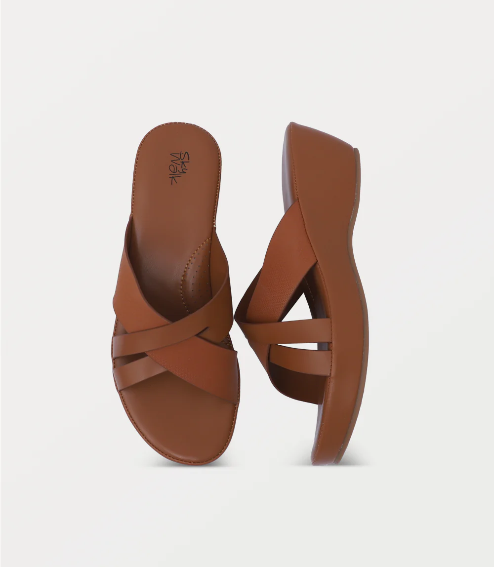 Women Comfort Slipper-TAN - Image 4