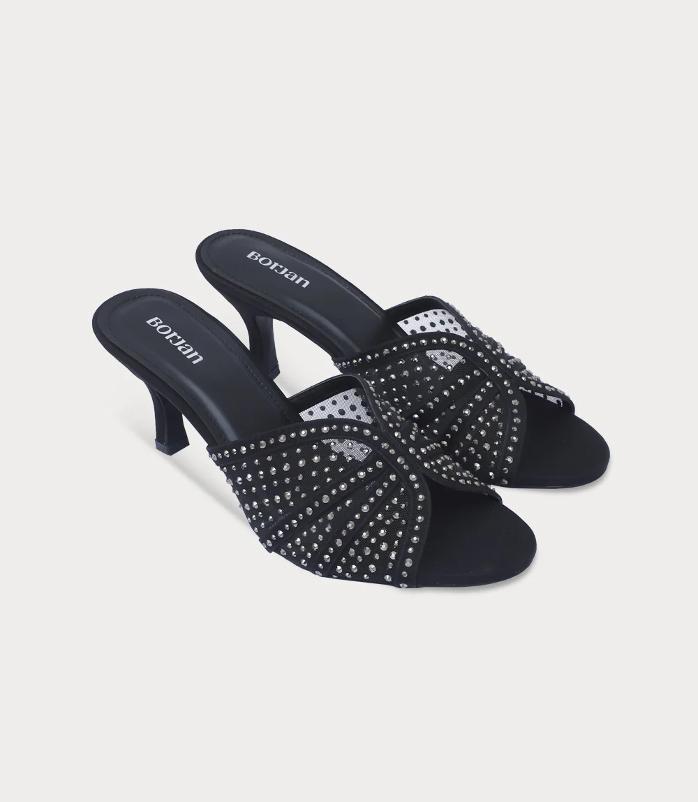 Women Slipper Heels-GUN - Image 2