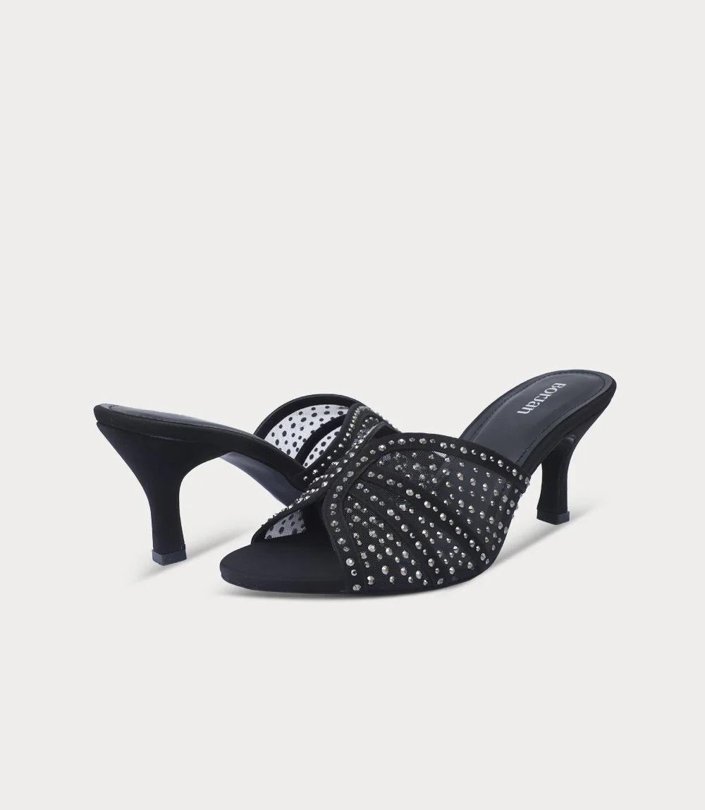 Women Slipper Heels-GUN - Image 3