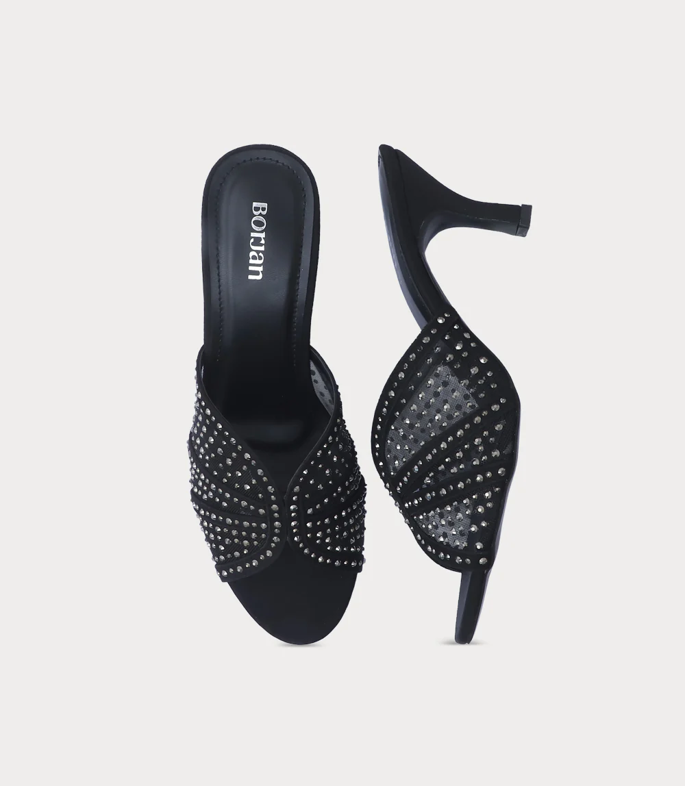 Women Slipper Heels-GUN - Image 4