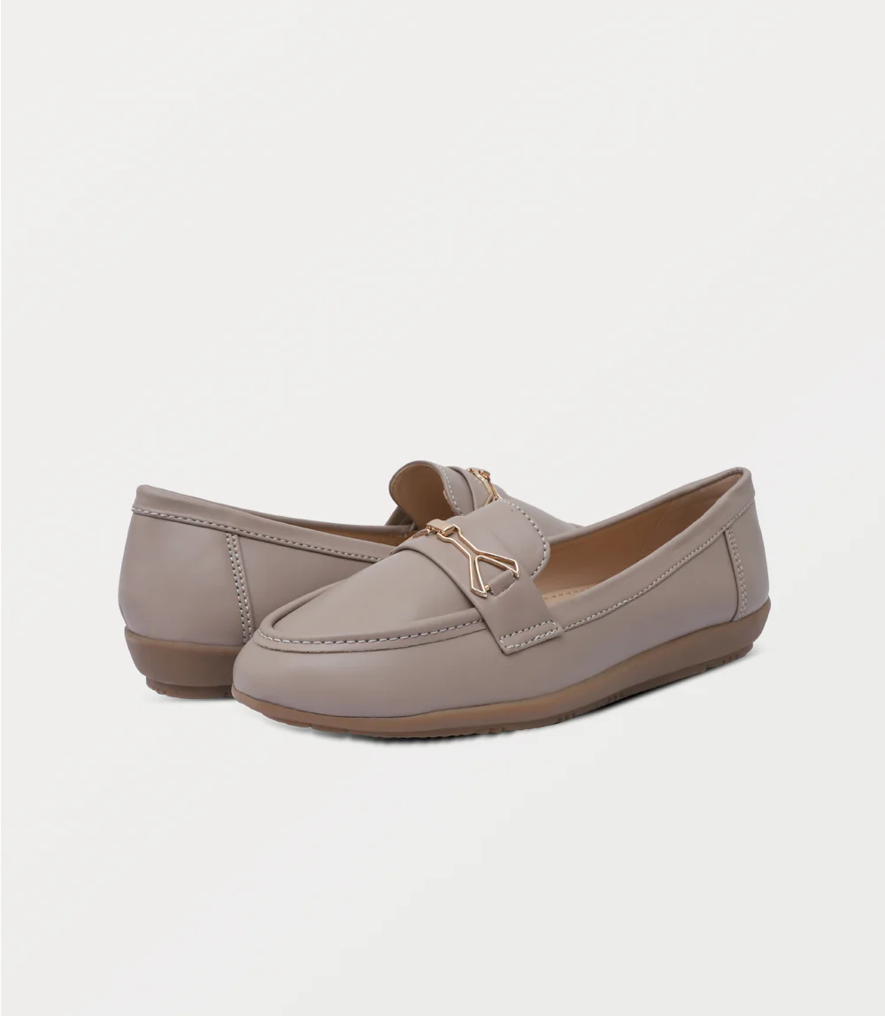 Women Moccasin-TAUPE - Image 3
