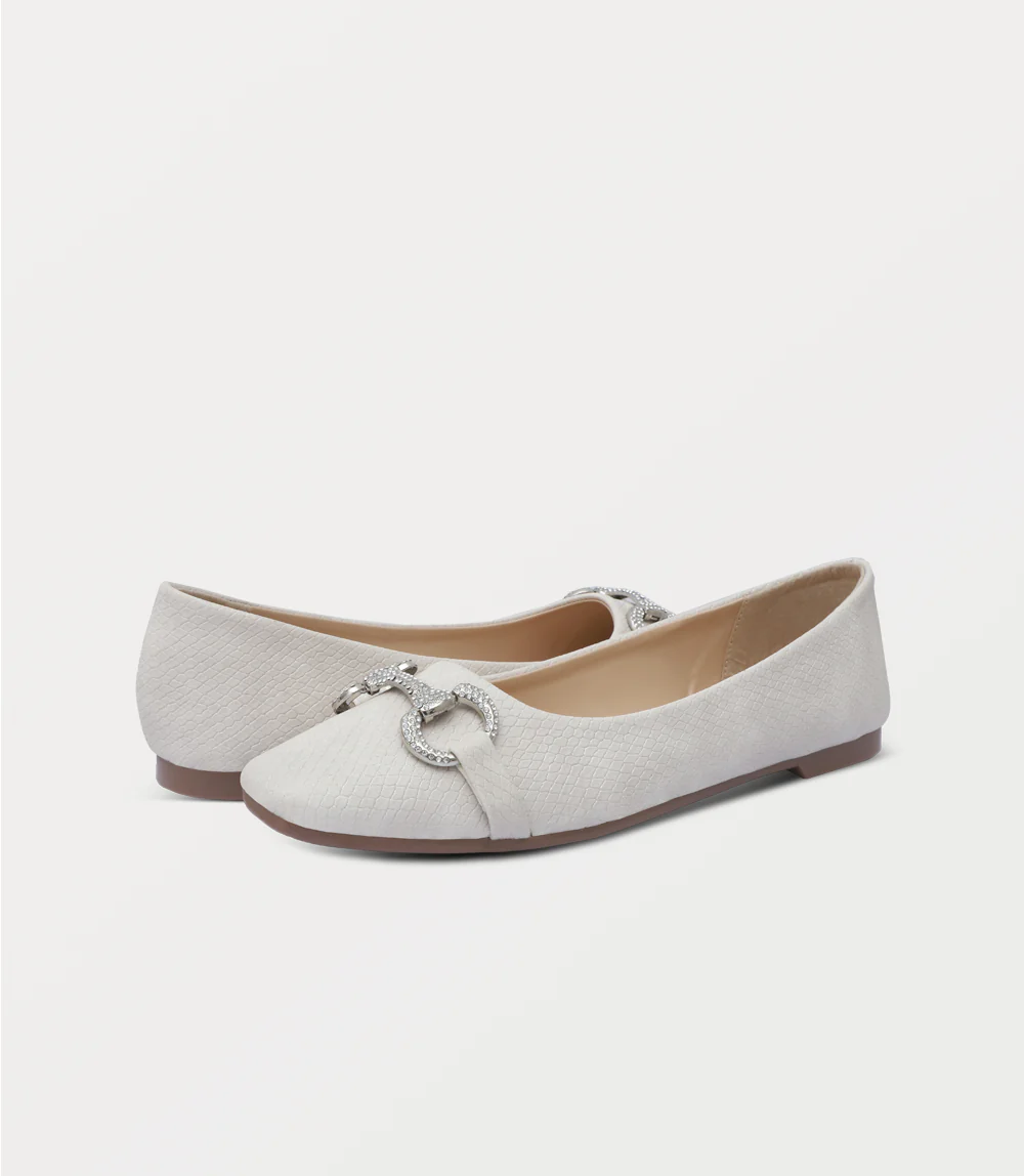 Women Ballerina-IVORY - Image 3