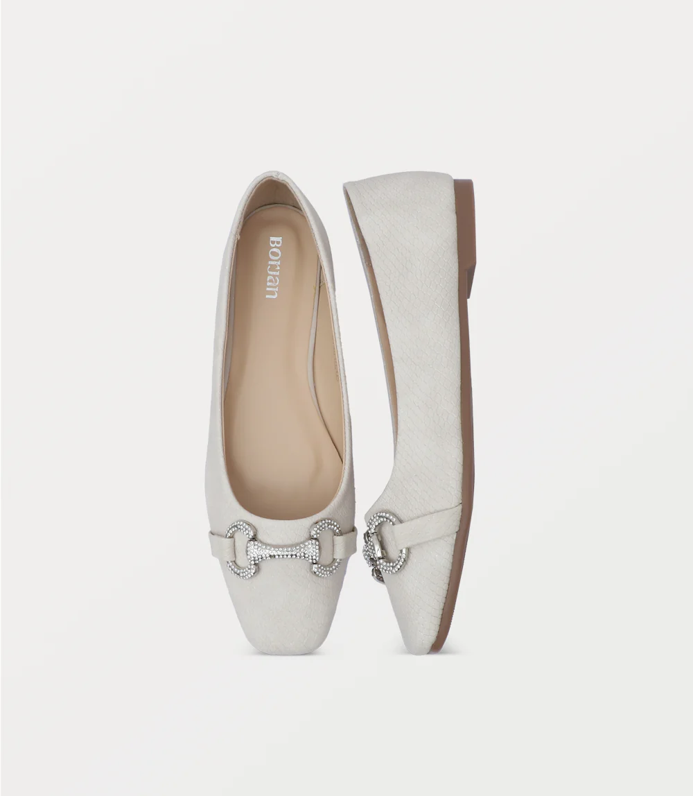 Women Ballerina-IVORY - Image 4