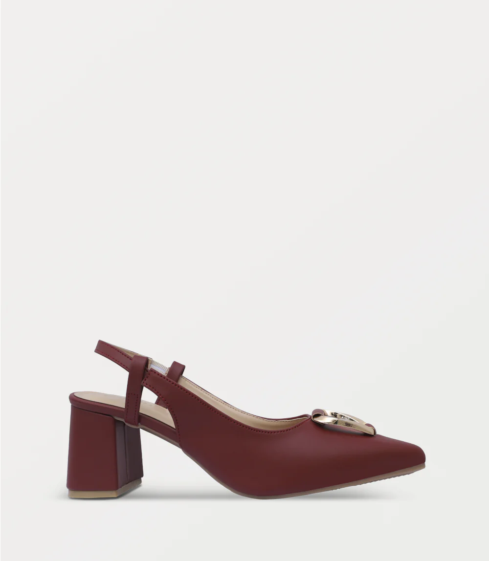 Women Sling Back-MAROON