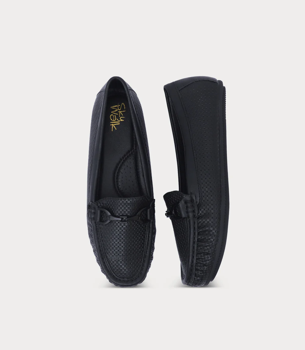 Women Moccasin-BLACK - Image 4