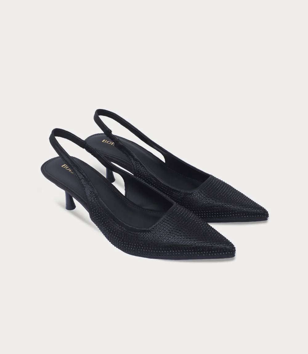 Women Sling Back-BLACK - Image 2