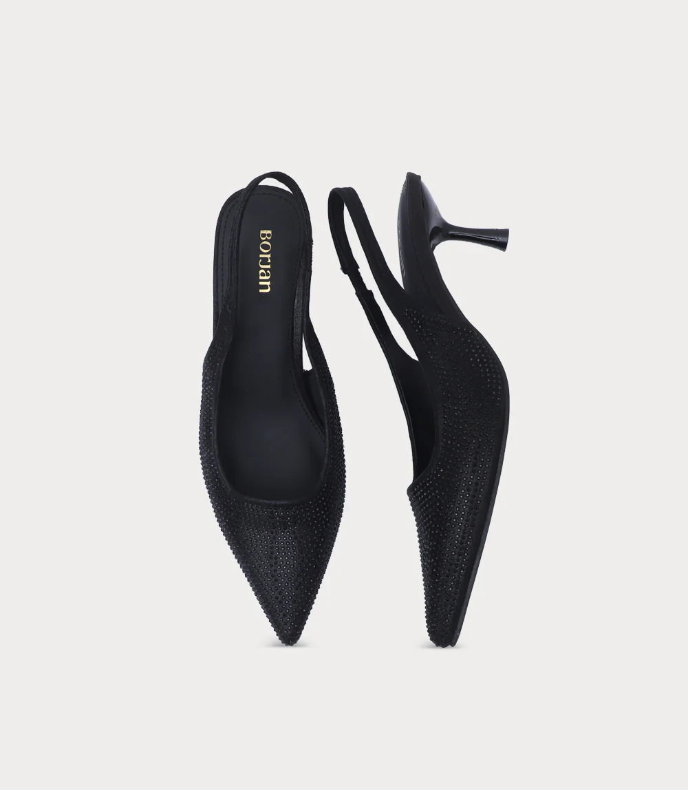 Women Sling Back-BLACK - Image 4