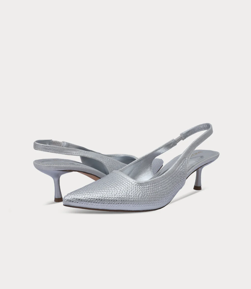 Women Sling Back-SILVER - Image 3