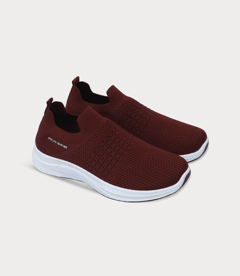 Women Sneakers-MAROON - Image 2