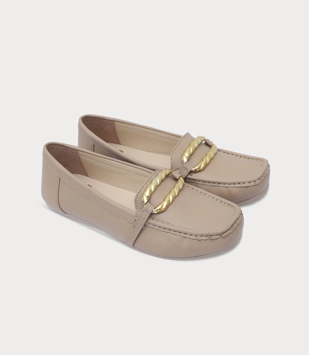 Women Moccasin-BEIGE - Image 2
