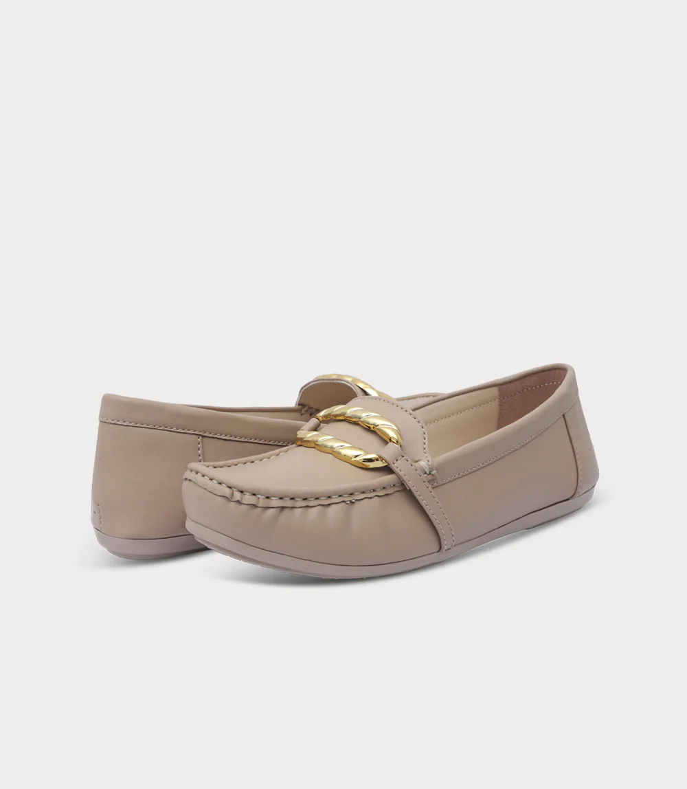 Women Moccasin-BEIGE - Image 3