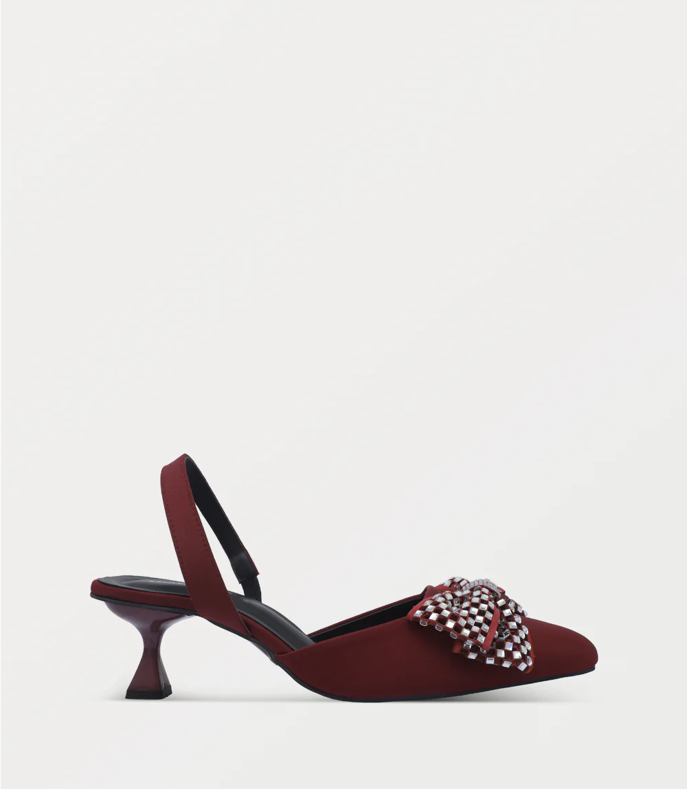 Women Sling Back-MAROON