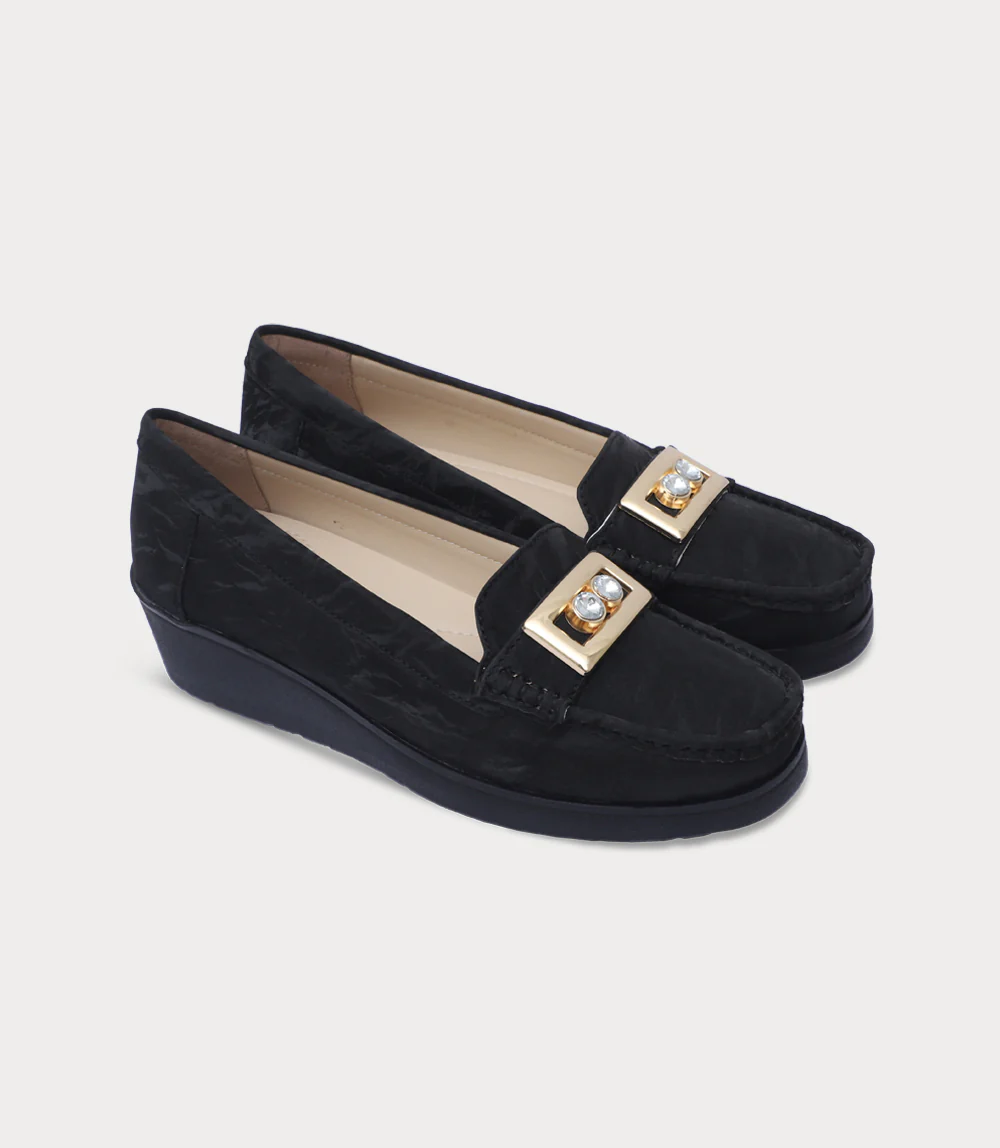 Women Moccasin-BLACK - Image 2
