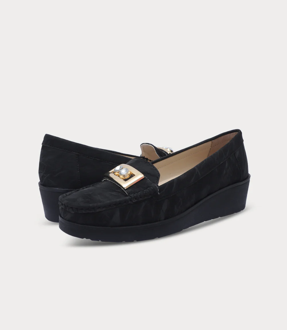 Women Moccasin-BLACK - Image 3