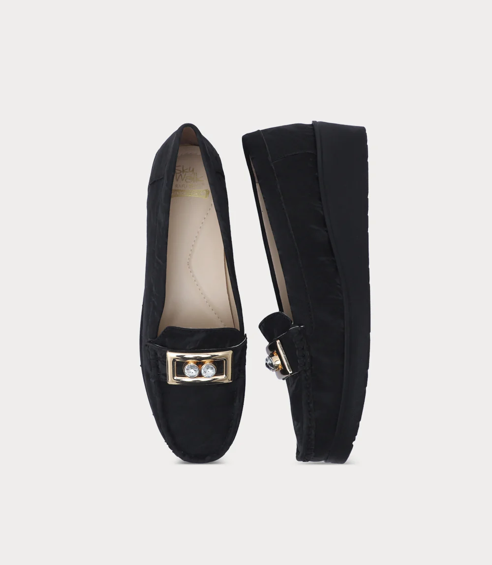 Women Moccasin-BLACK - Image 4
