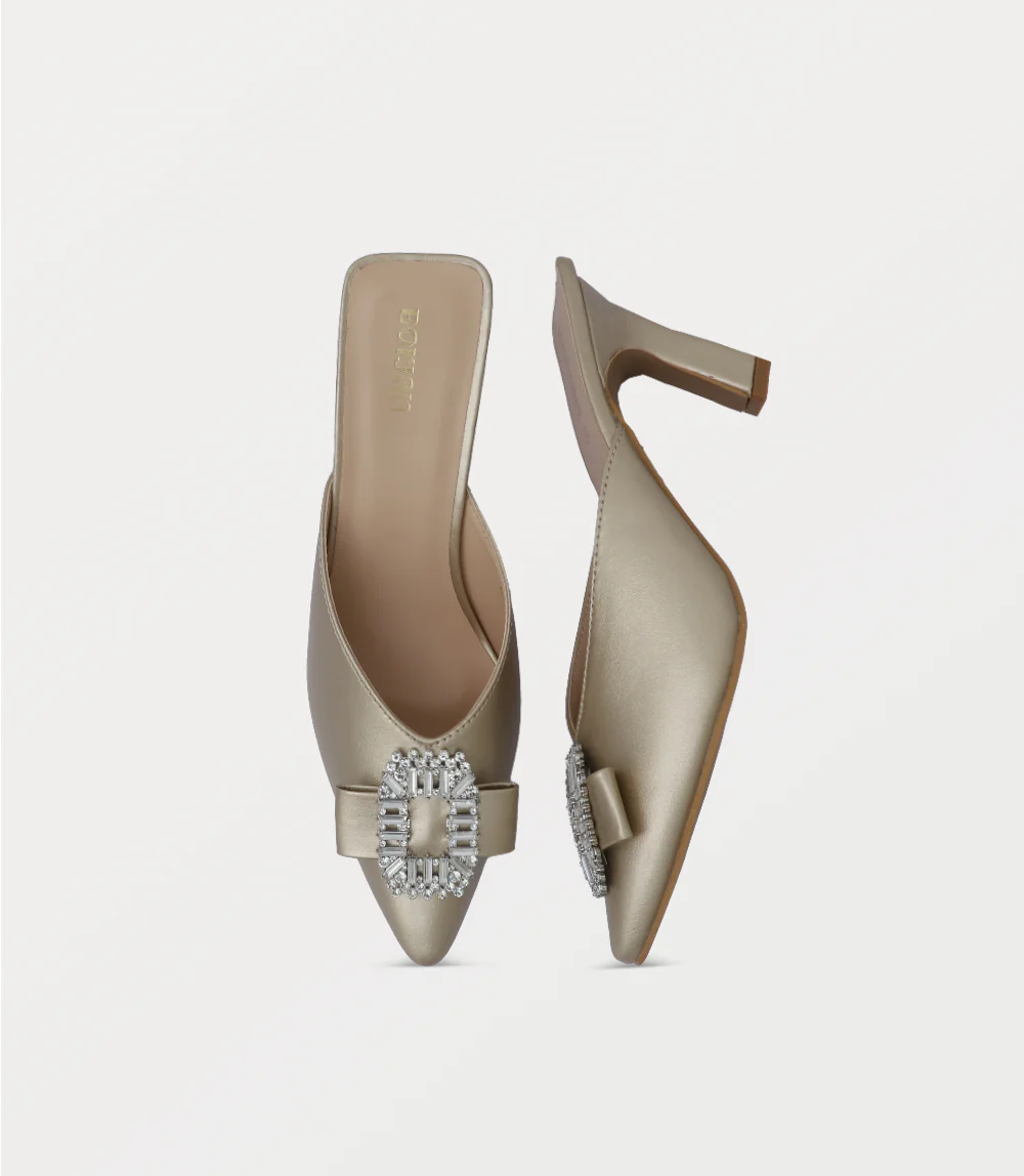 Women Mule-GOLDEN - Image 4