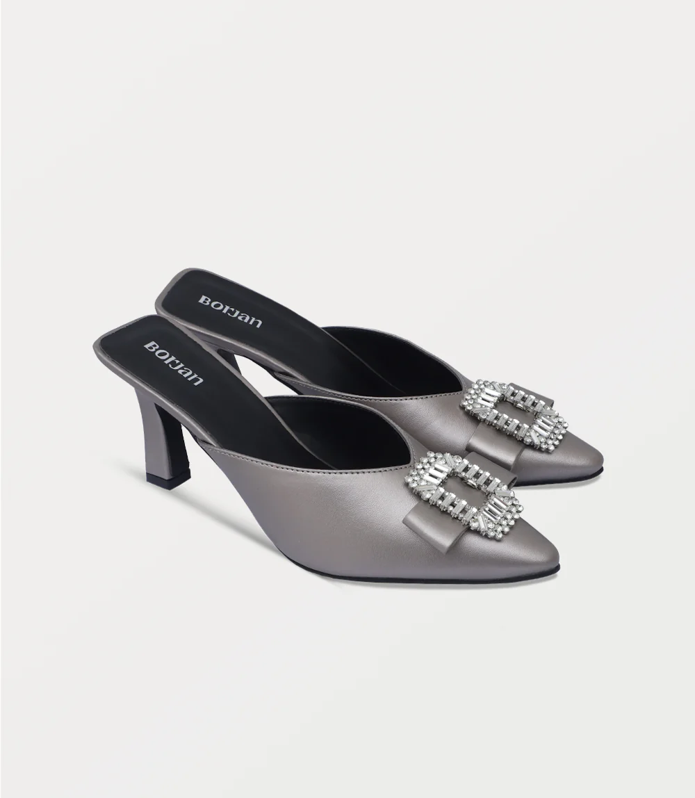 Women Mule-PEWTER - Image 2