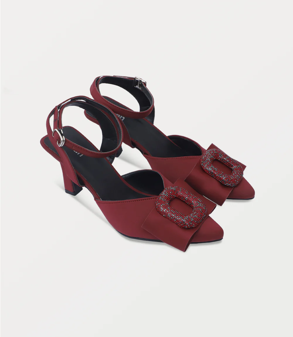 Women Sling Back-MAROON - Image 2