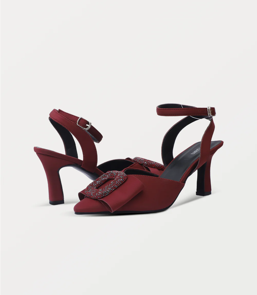 Women Sling Back-MAROON - Image 3