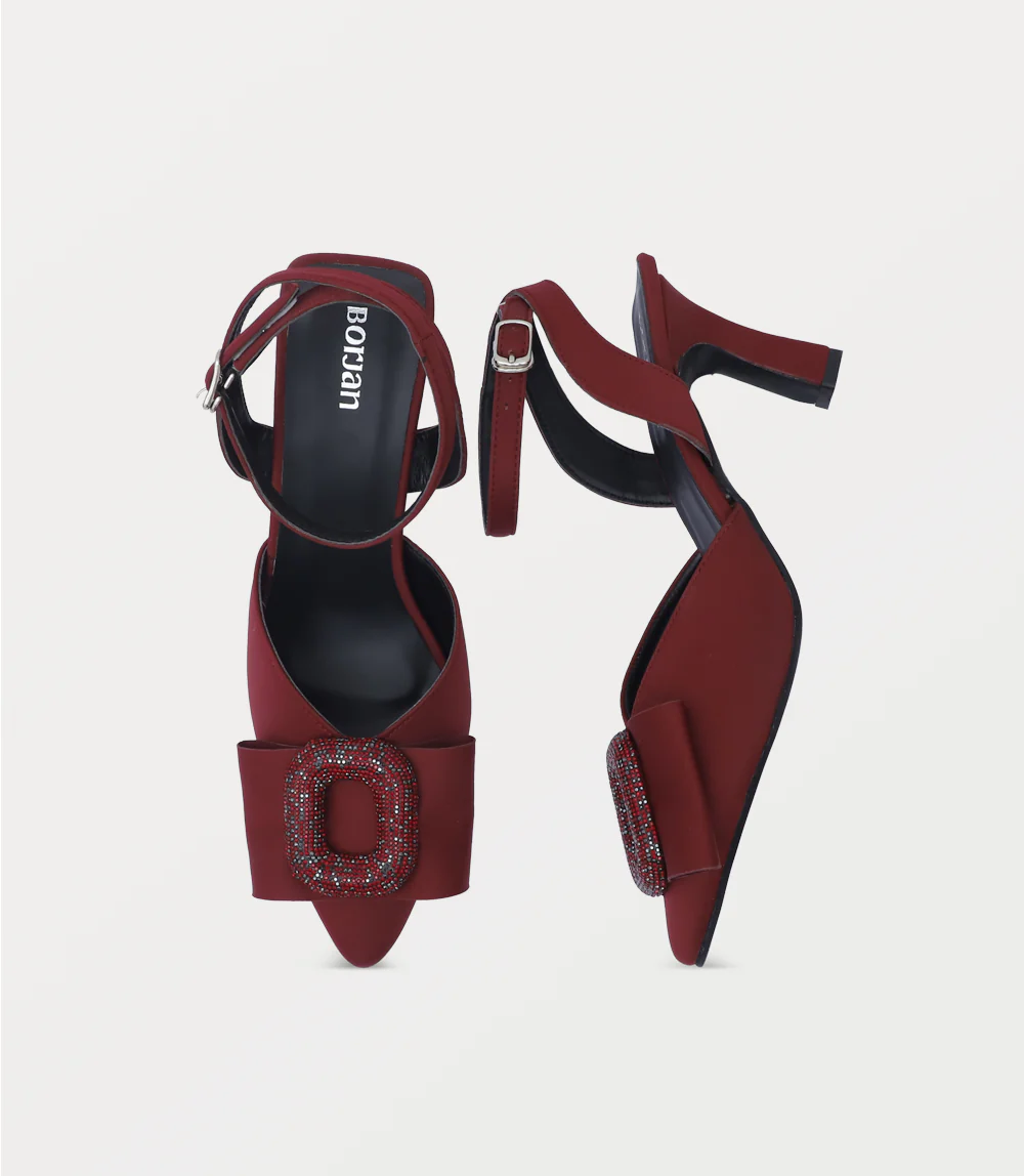 Women Sling Back-MAROON - Image 4