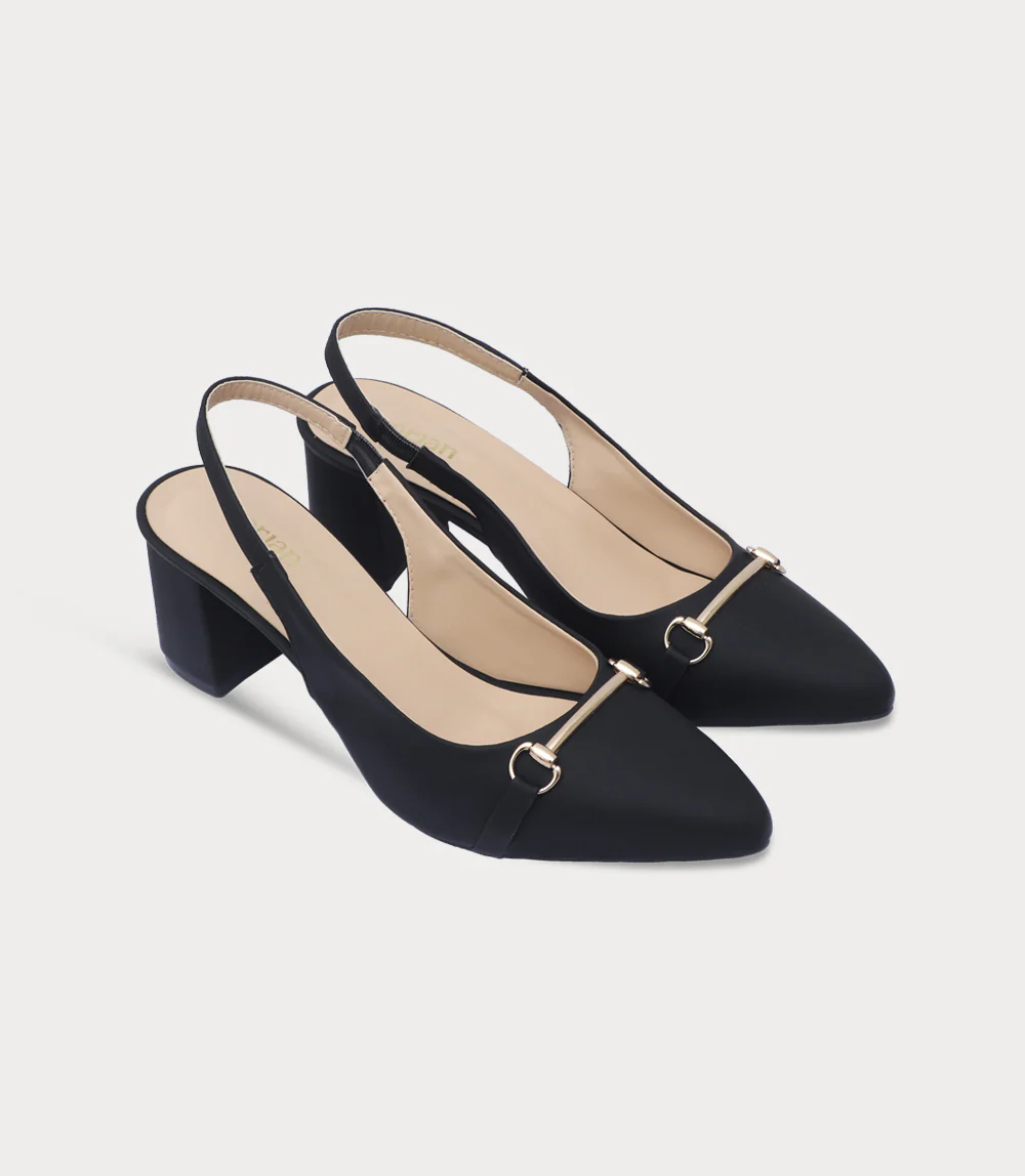 Women Sling Back-BLACK - Image 2