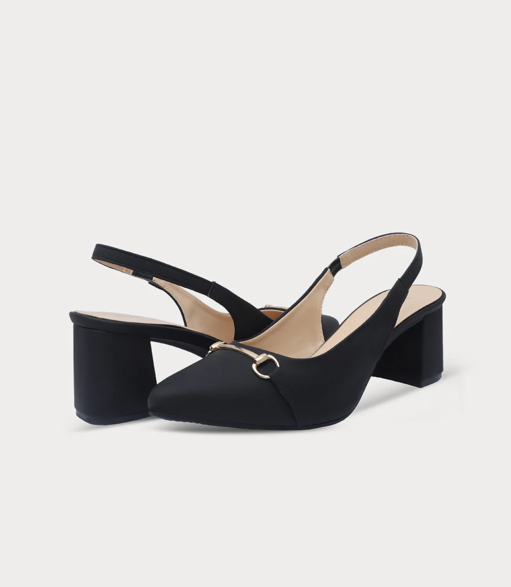 Women Sling Back-BLACK - Image 3