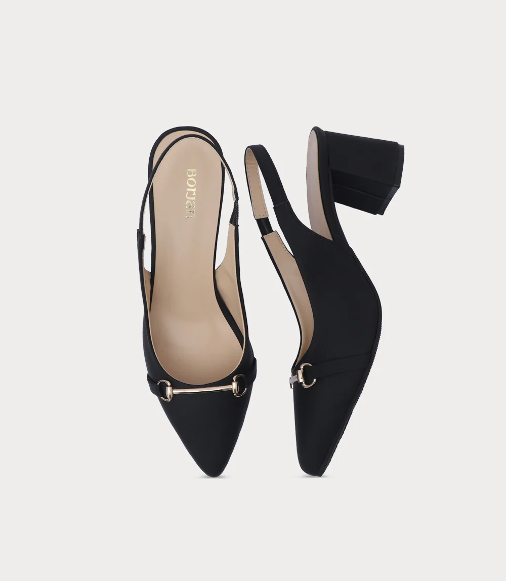 Women Sling Back-BLACK - Image 4