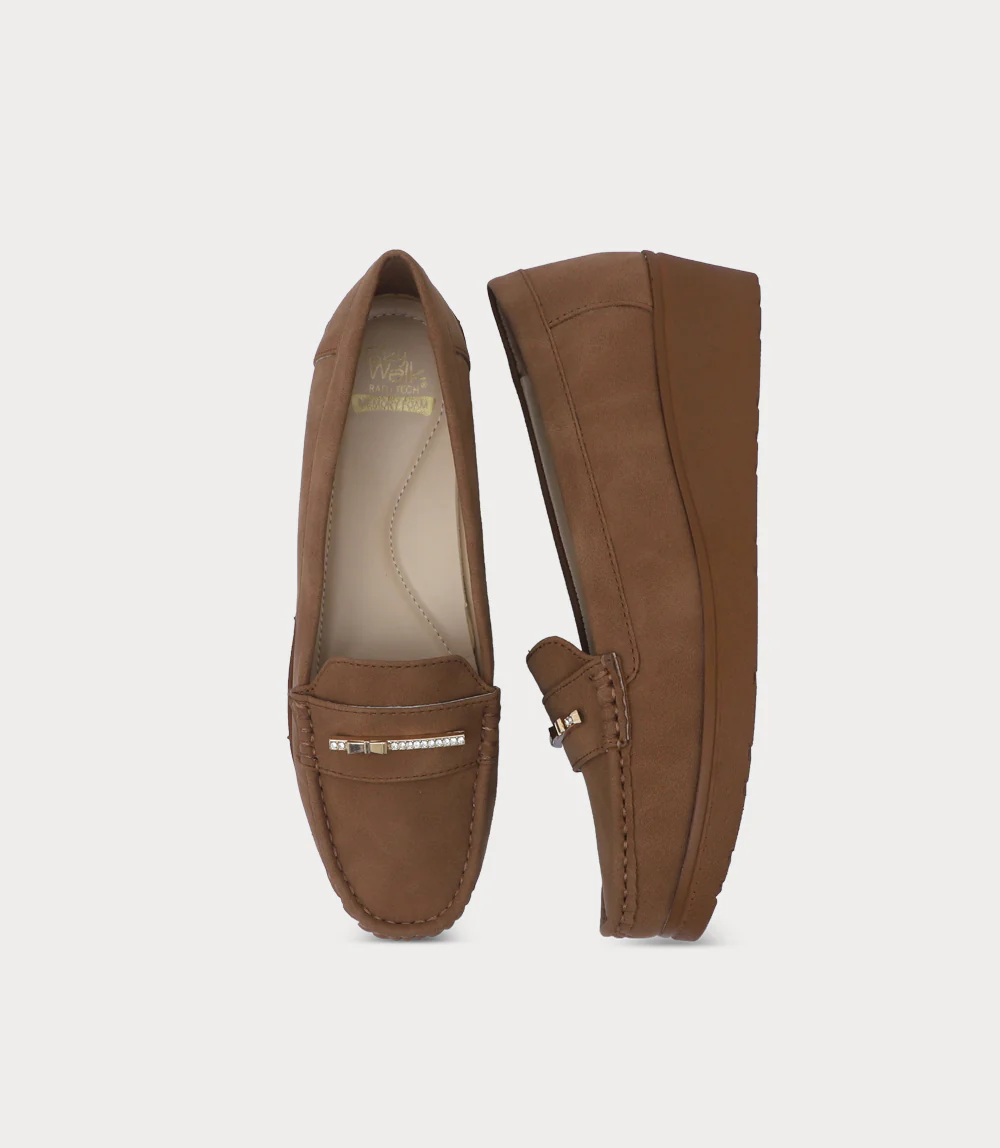 Women Moccasin-TAN - Image 4