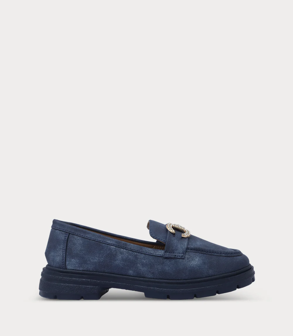Women Loafers-NAVY