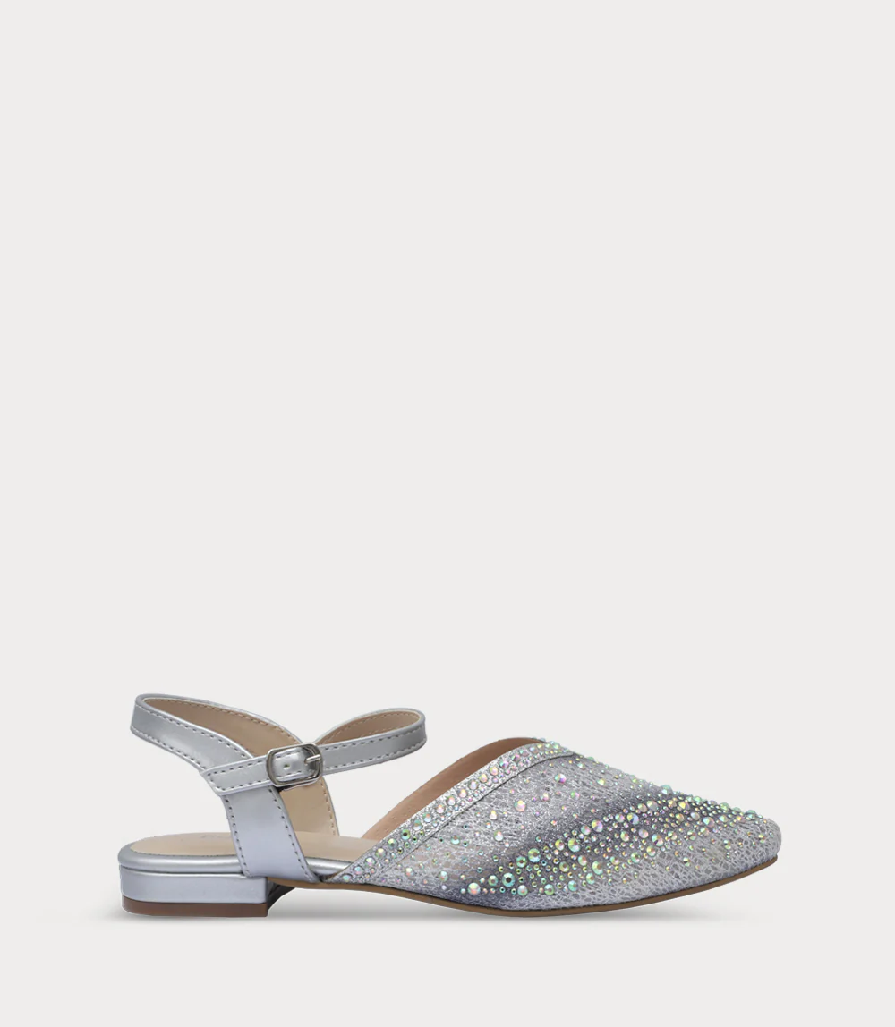 Women Sling Back-SILVER