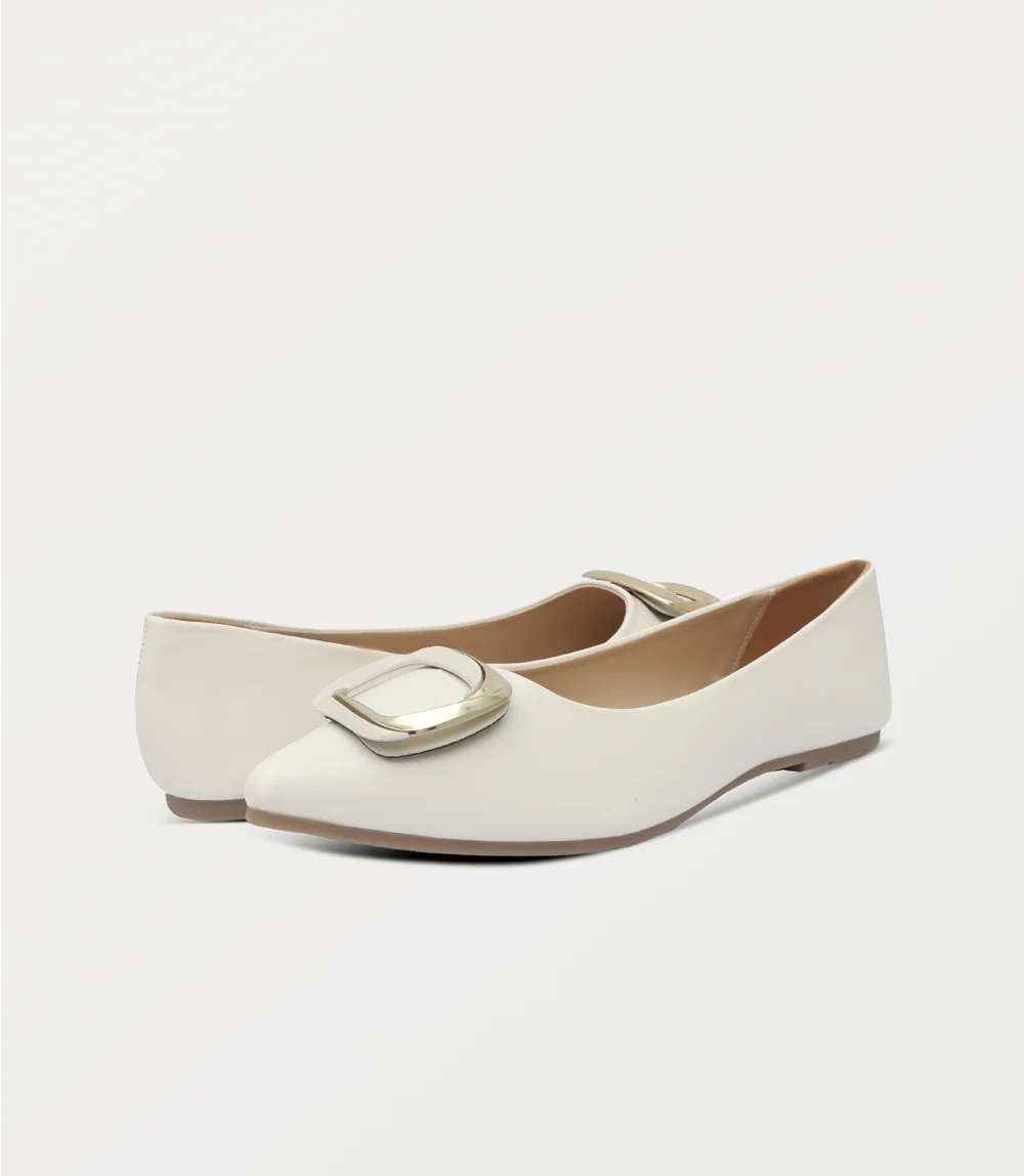 Women Ballerina-IVORY - Image 3