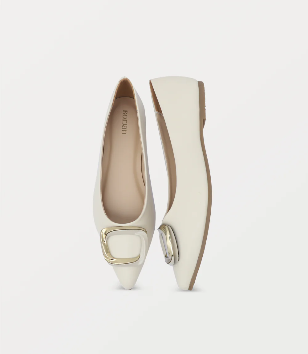 Women Ballerina-IVORY - Image 4