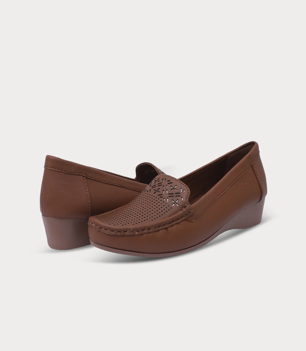 Women Moccasin-TAN - Image 3