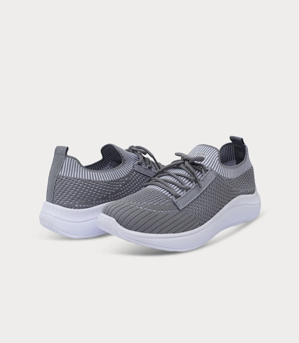 Women Sneakers-GREY - Image 3