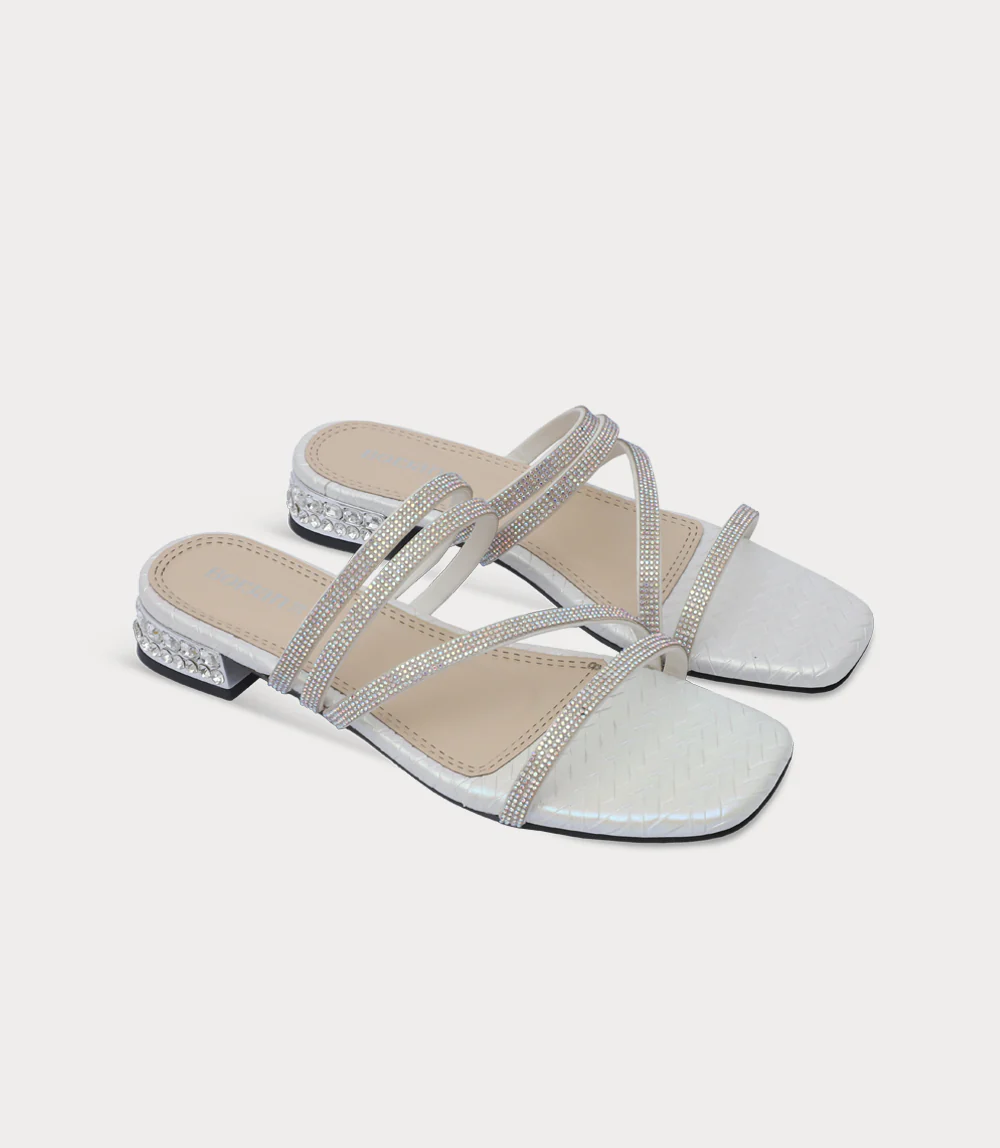 Women Slipper Heels-IVORY - Image 2
