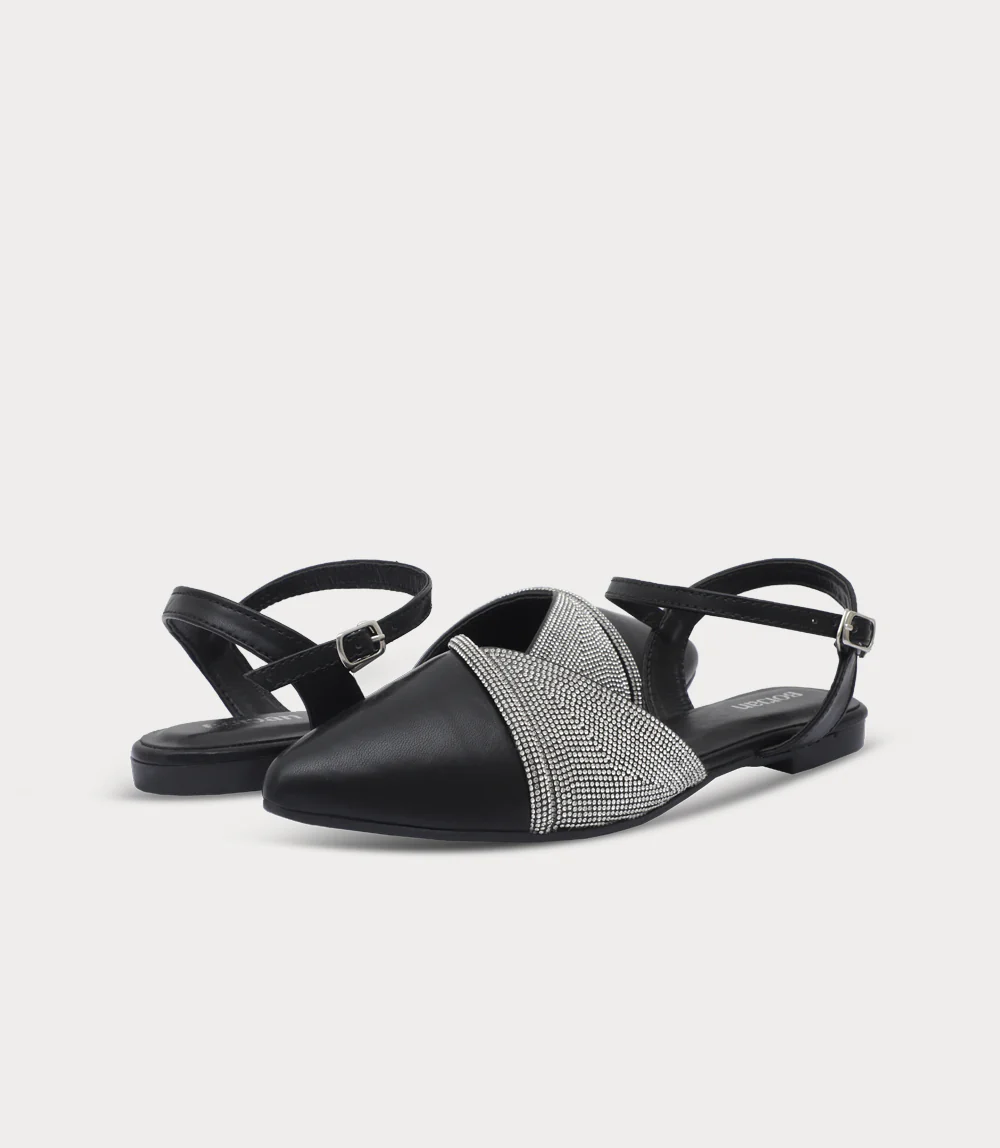 Women Sling Back-BLACK - Image 3