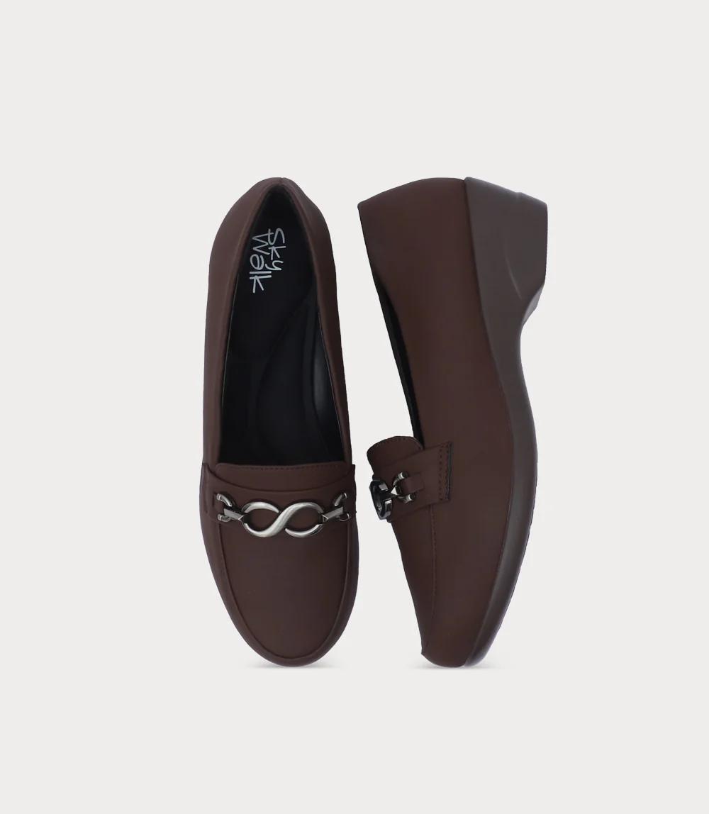 Women Moccasin-DARK BROWN - Image 4