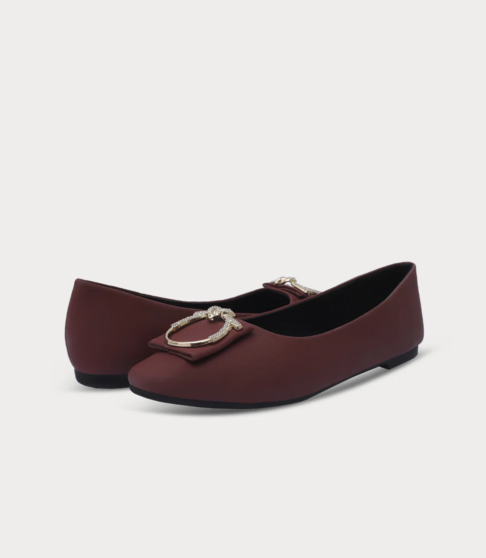 Women Ballerina-MAROON - Image 3